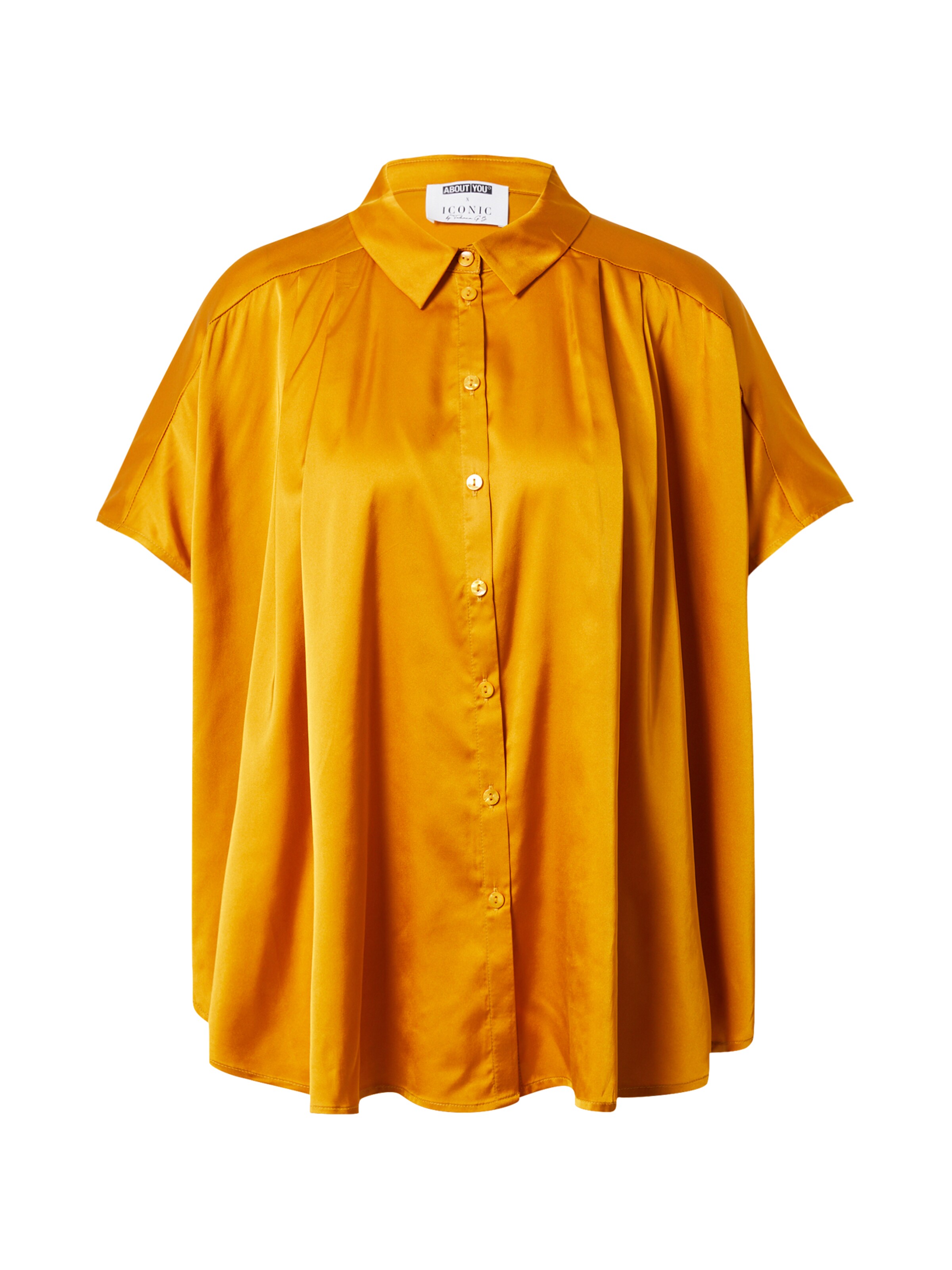 ABOUT YOU x Iconic by Tatiana Kucharova Pluus 'Charlotta', värv kollane: eest vaates