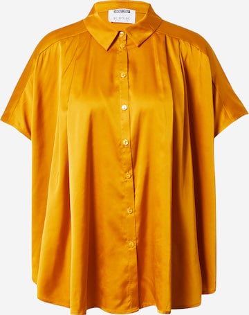 ABOUT YOU x Iconic by Tatiana Kucharova Blouse 'Charlotta' in Yellow: front