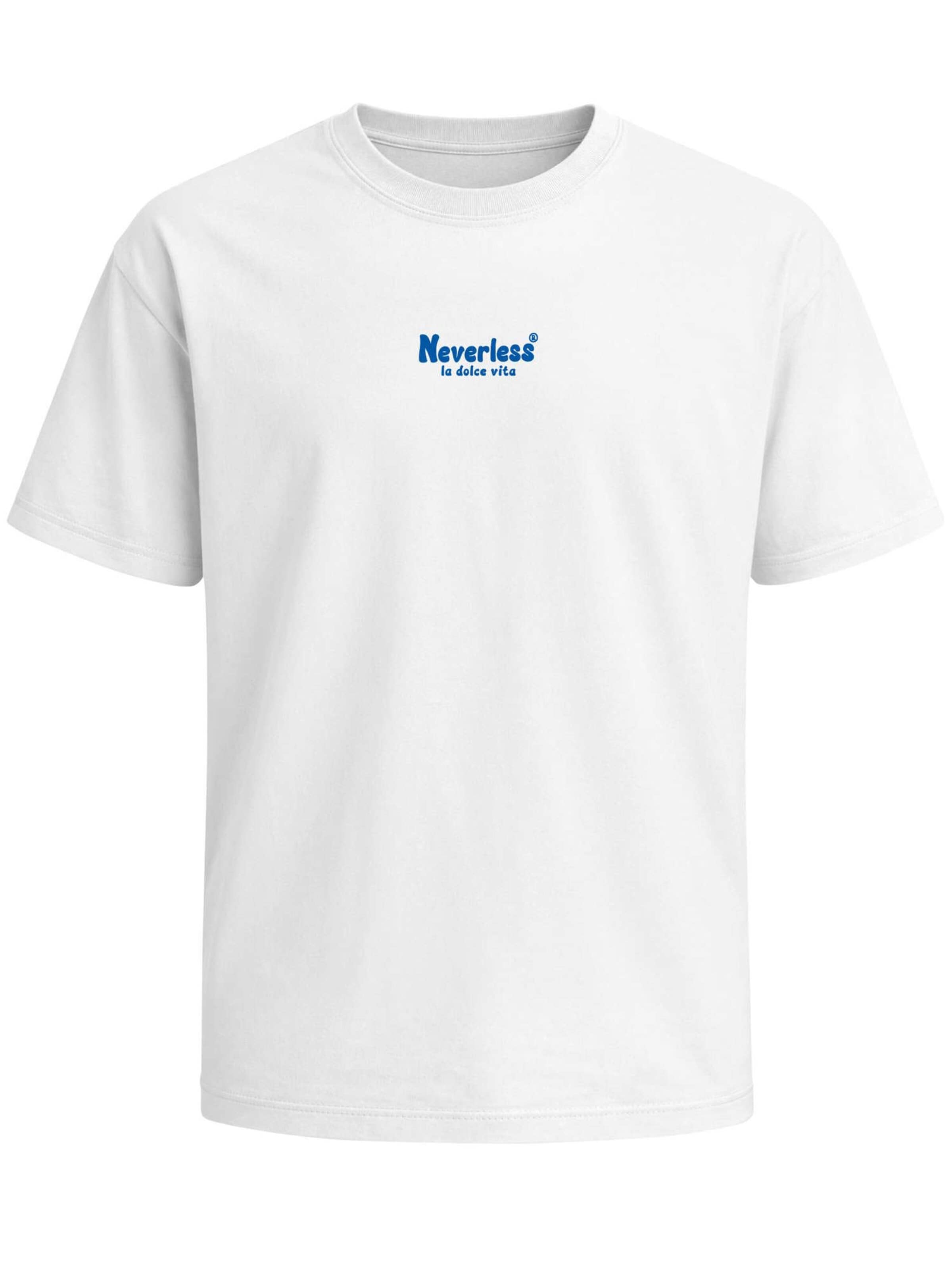 Neverless Shirt 'La dolce Vita' in White: front