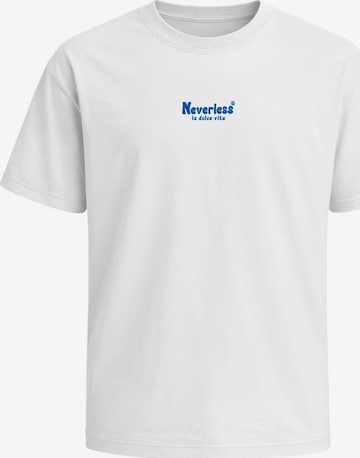 Neverless Shirt 'La dolce Vita' in White: front