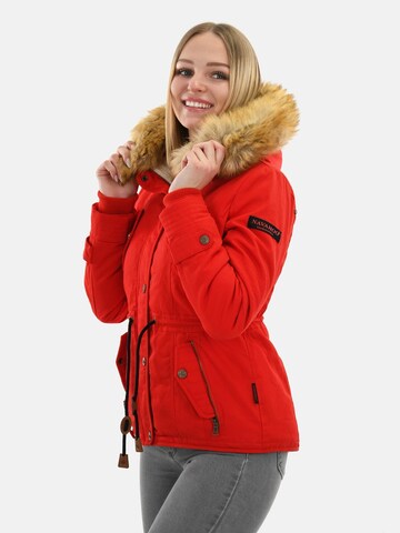 NAVAHOO Winter parka 'Pearl' in Red