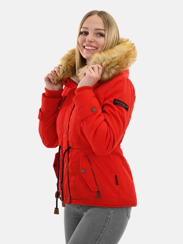 NAVAHOO Winter Parka 'Pearl' in Red