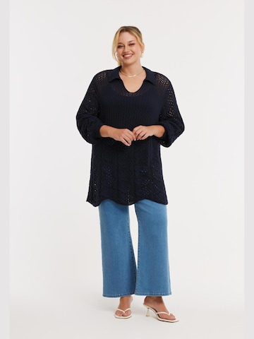 Pull-over YOEK en bleu : devant