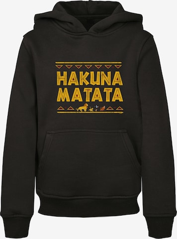 Sweat 'Hakuna Matata' F4NT4STIC en noir : devant