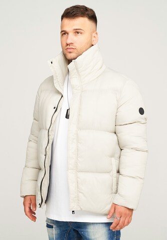 behype Winterjacke 'BHJEFFREY' in Weiß