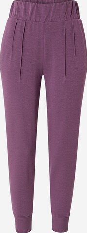 Effilé Pantalon de sport 'PALMER ' Marika en violet : devant