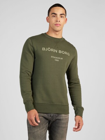 BJÖRN BORG - Camiseta deportiva en verde: frente