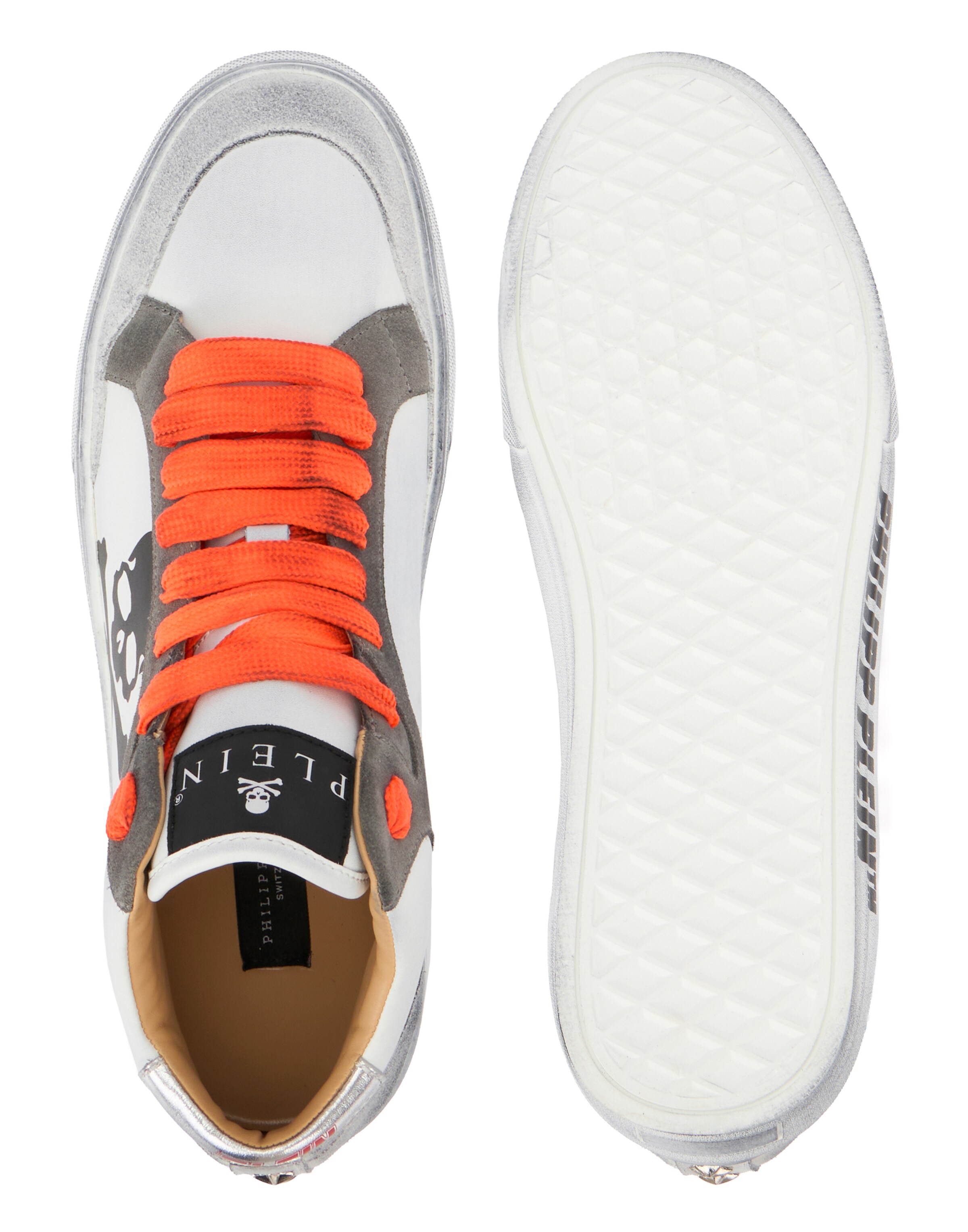 Philipp Plein Sneakers hoog 'Retrokickz' in Wit