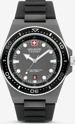 SWISS MILITARY HANOWA Analog Watch 'Ocean Pioneer' in Grey: front