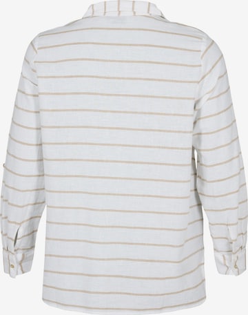 Zizzi - Blusa 'Flex' en blanco