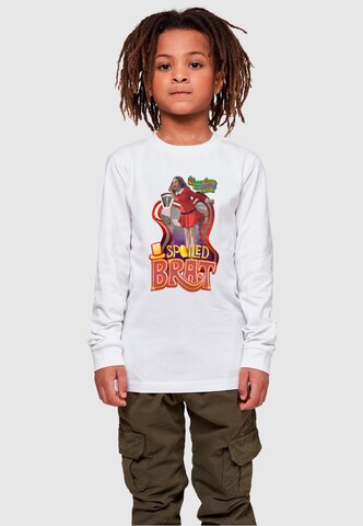 ABSOLUTE CULT Shirt 'Willy Wonka And The Chocolate Factory - Spoiled Brat' in Wit: voorkant