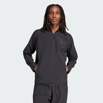 ADIDAS ORIGINALS Sweatjacke 'SST' in Schwarz: Vorderseite