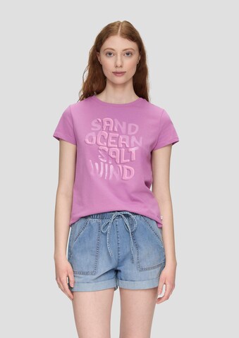 T-shirt QS en violet : devant