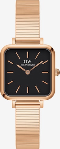 Daniel Wellington Analoguhr 'Quadro Studio RG Black' in Gold: predná strana