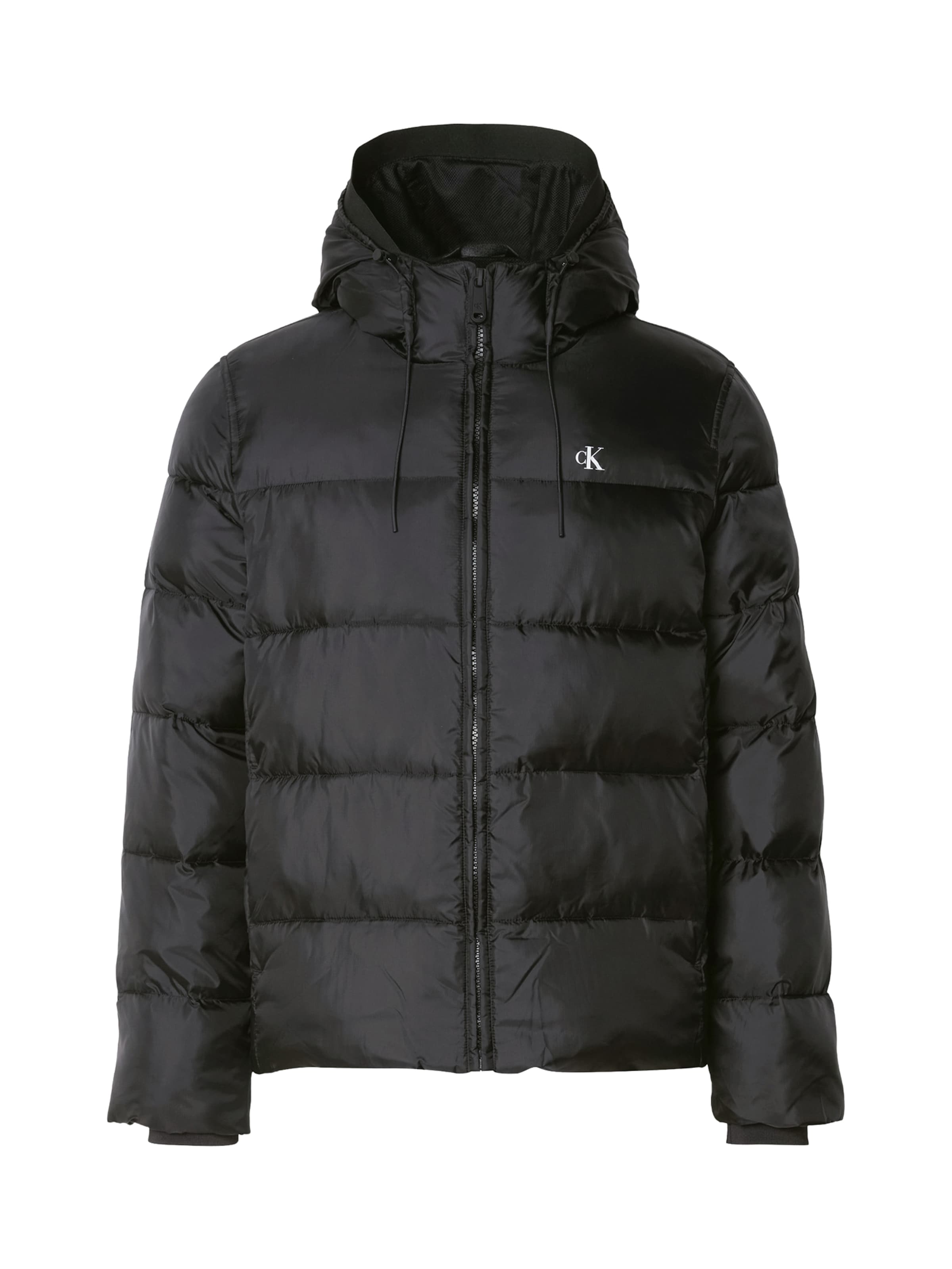 Geacă de iarnă de la Calvin Klein Jeans pe negru: față