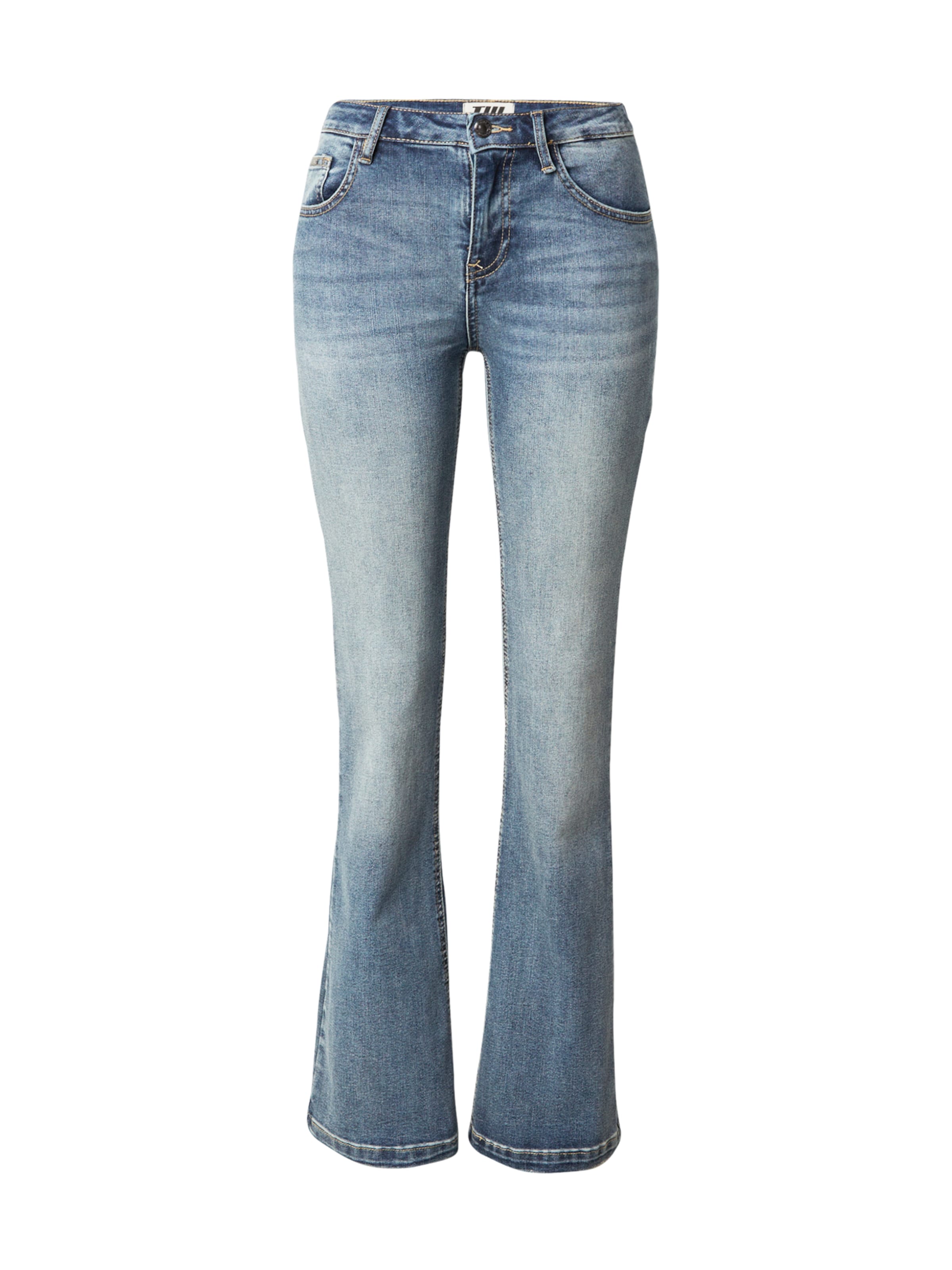 Tally Weijl Bootcut Džíny – modrá: přední strana