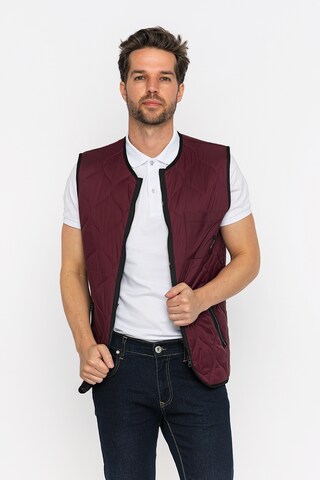 Gilet 'Sandro' Giorgio di Mare en rouge