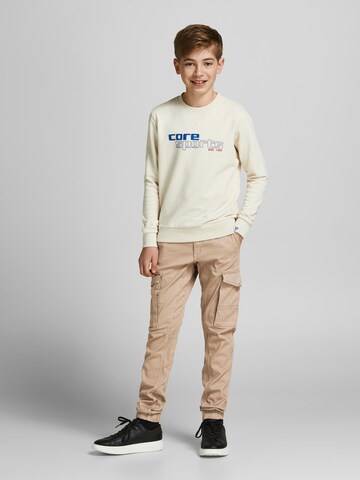 Jack & Jones Junior Ozke Hlače 'Paul' | rjava barva