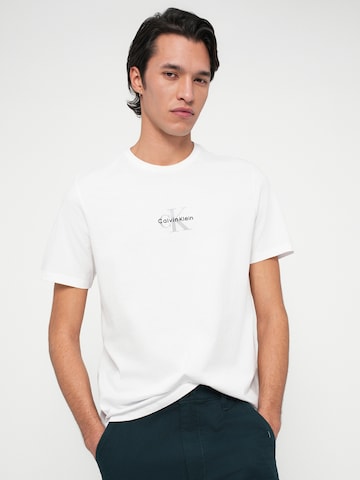 Calvin Klein Jeans Majica | bela barva