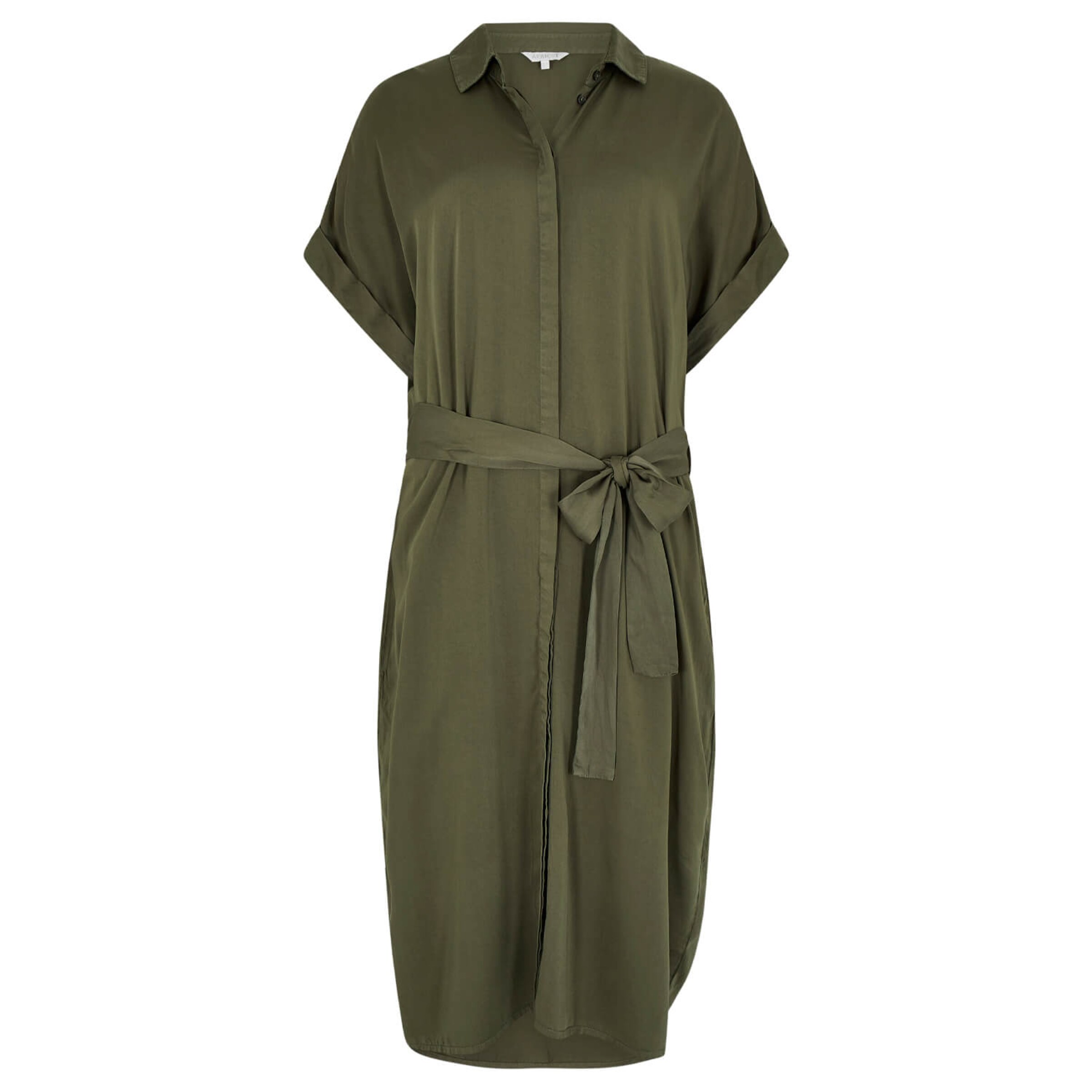 Robe-chemise Apricot en vert : devant