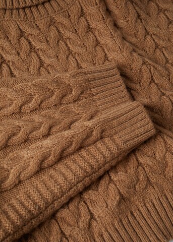 MANGO Sweter 'calera' w kolorze brązowy