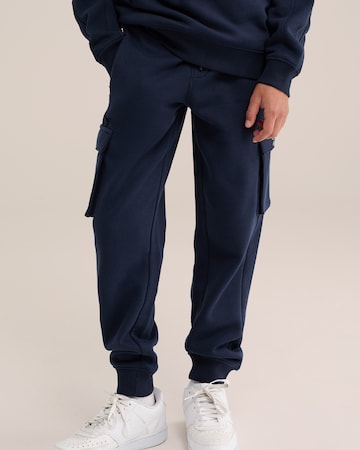 WE Fashion Tapered Trousers in Blue