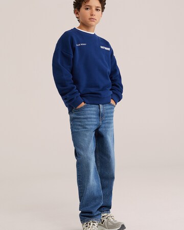 WE Fashion Sweatshirt in Blauw