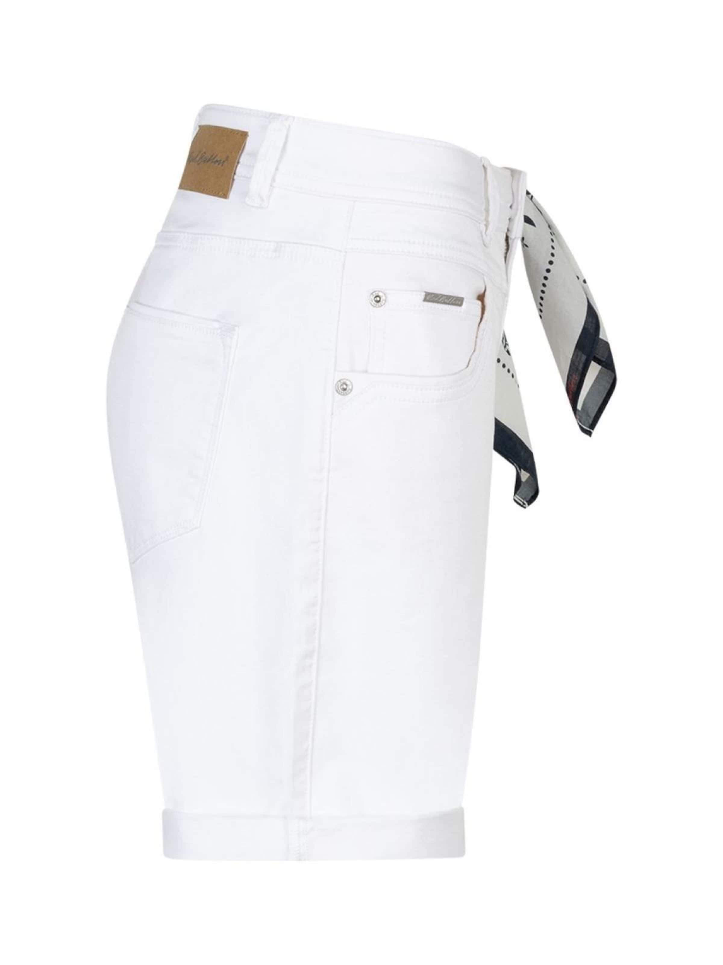 Red Button Regular Hose 'Red Button relax short wit'‌‌ in Weiß