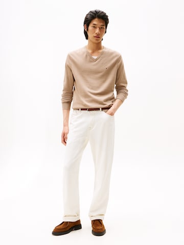 TOMMY HILFIGER Sweater 'ESSENTIAL' in Beige