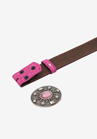 RETTUNGSRING by showroom 019° Belt 'Alaska Sangria' in Pink