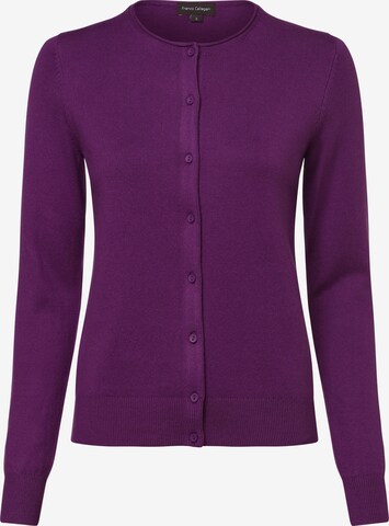 Cardigan Franco Callegari en violet : devant