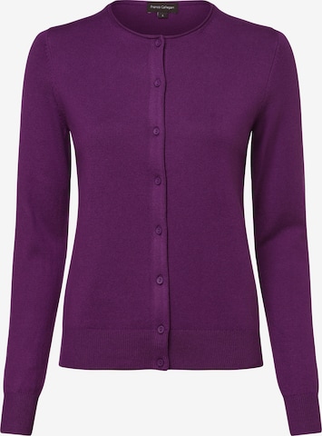 Franco Callegari Knit Cardigan in Purple: front