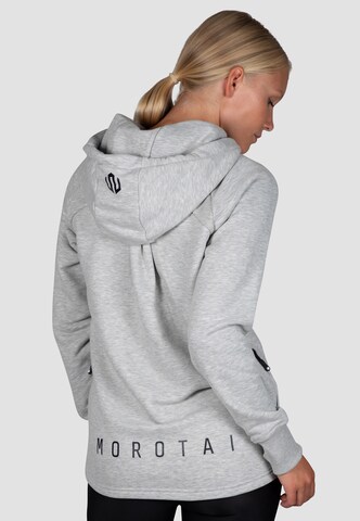 MOROTAI - Sudadera con cremallera deportiva 'Naka' en gris