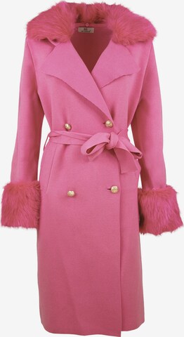 Influencer Between-seasons coat in Pink: front