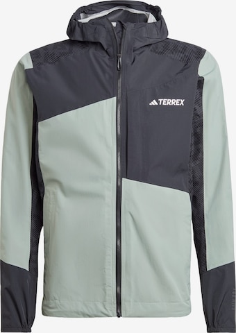 ADIDAS TERREX Outdoor jacket 'Xperior' in Green: front