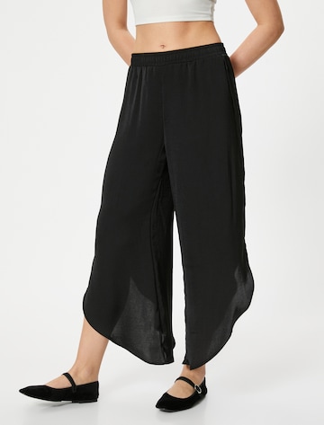 Koton Wide Leg Hose in Schwarz: Vorderseite