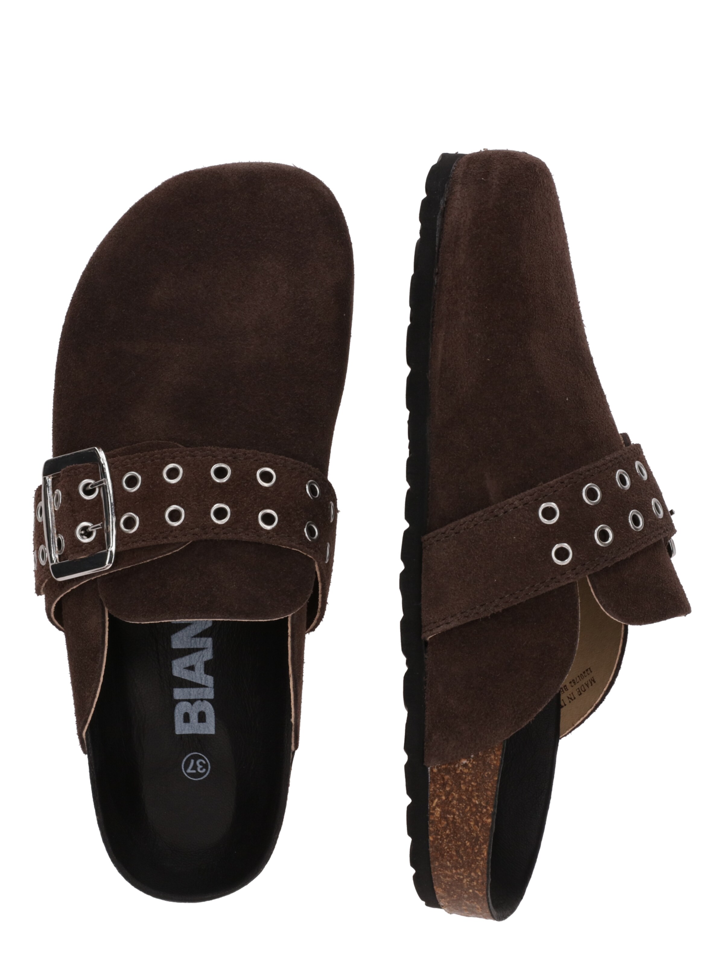 Mule 'MIAMI' Bianco en marron