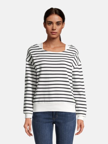 salzhaut Sweatshirt 'Laff' in White: front