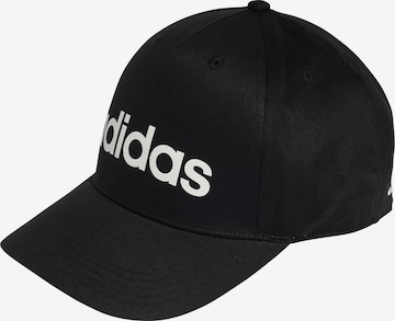 juoda ADIDAS PERFORMANCE Sportinė kepurė 'LINEAR': priekis