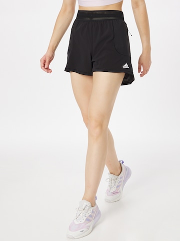 Regular Pantaloni sport de la ADIDAS SPORTSWEAR pe negru: față