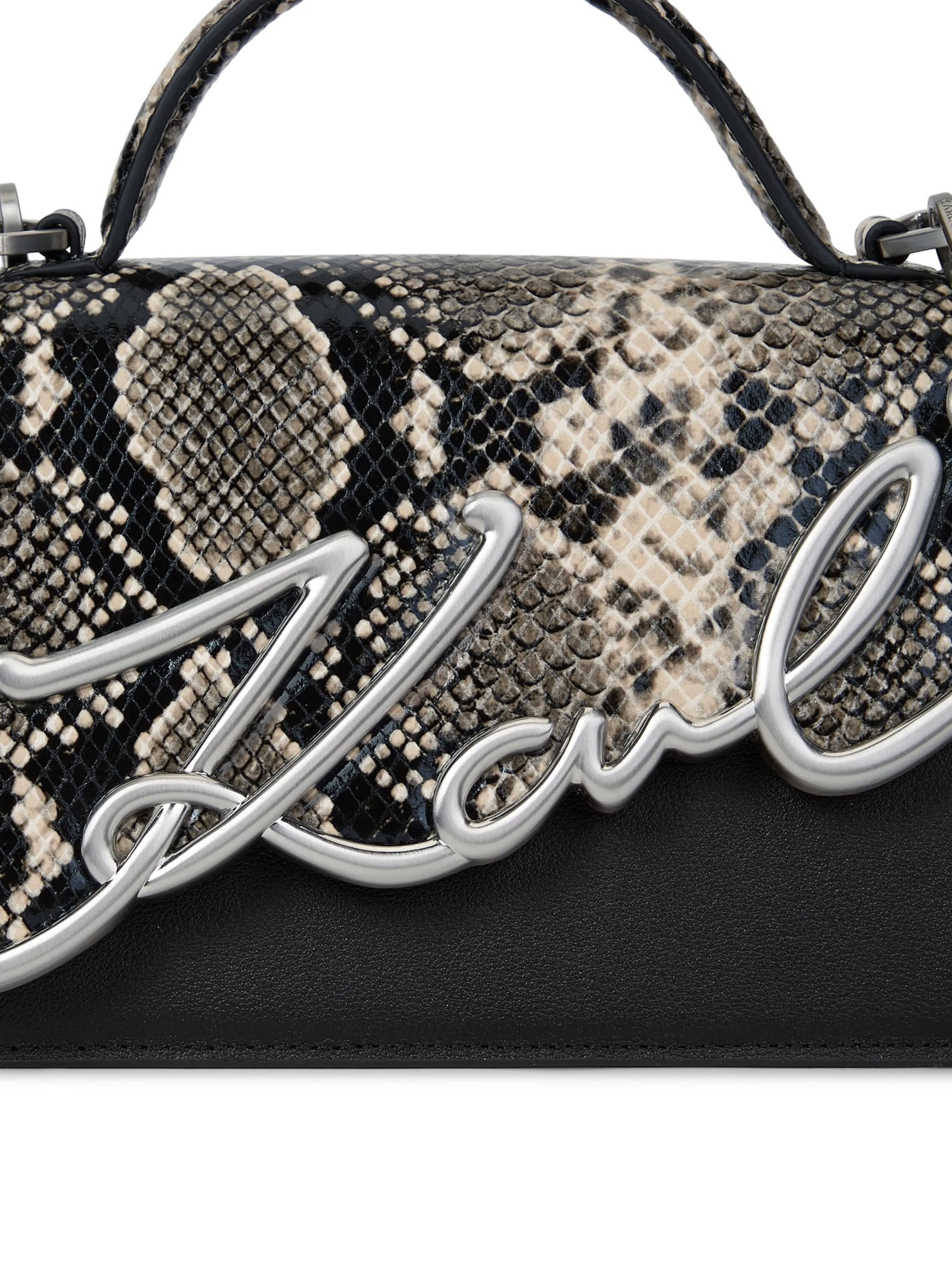 Karl Lagerfeld Taška cez rameno 'K/Signature' - Čierna