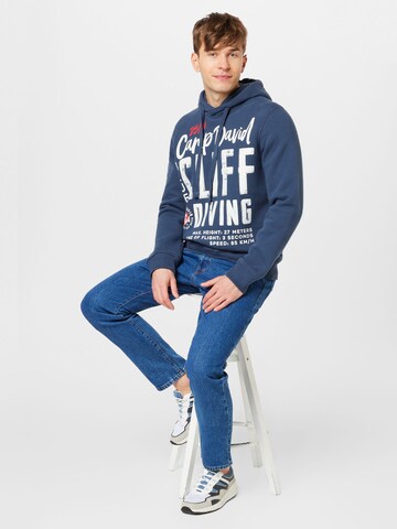 CAMP DAVID Sweatshirt in Blau