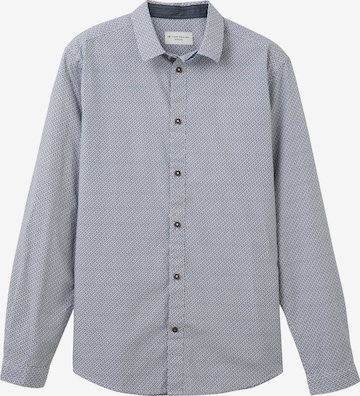 TOM TAILOR Button Up Shirt in Blue: front