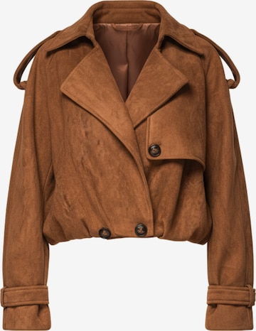 Veste mi-saison Ombre en marron : devant