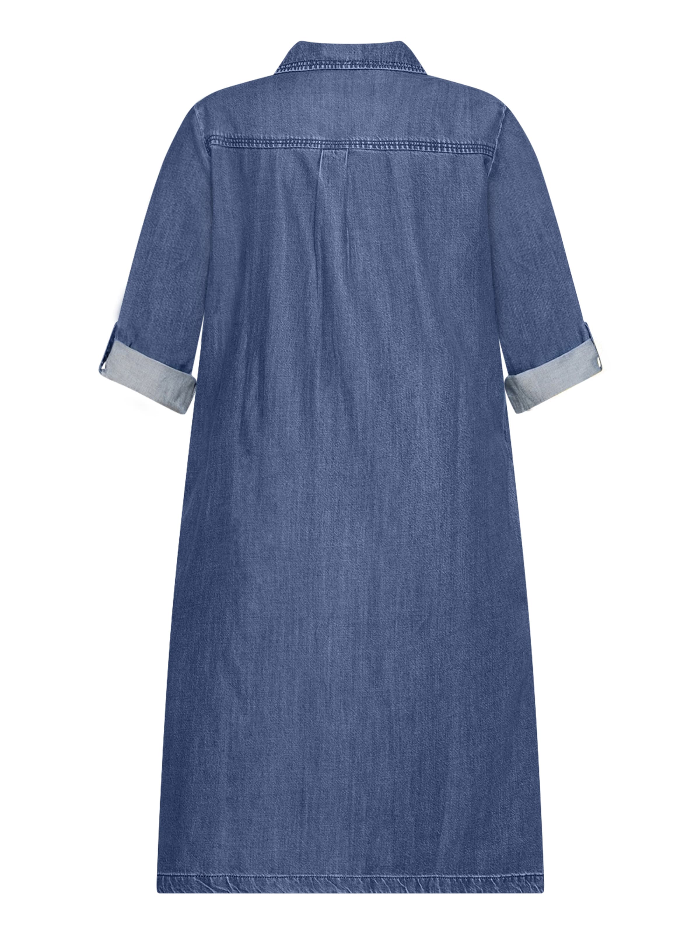 Cartoon Jurk in Blauw