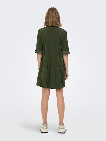 ONLY Košeľové šaty 'Chicago' - Zelená
