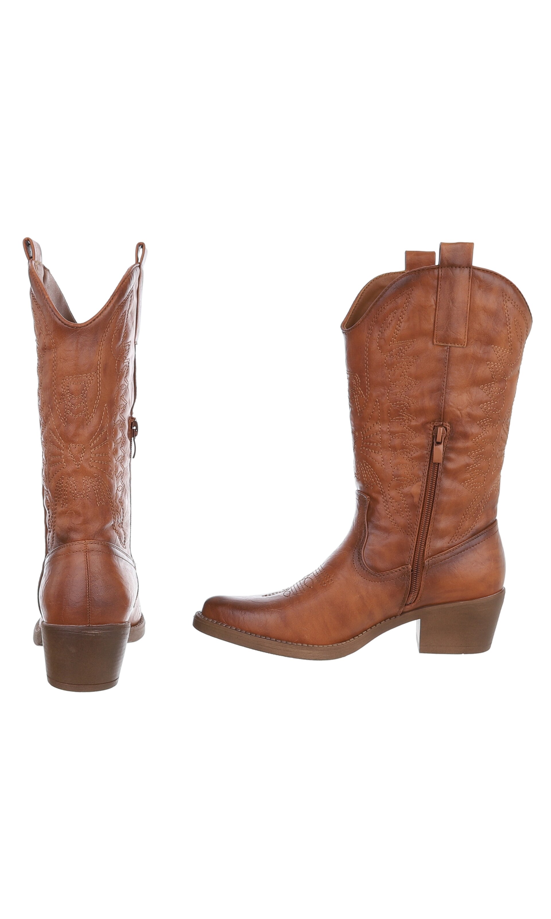 Ital-Design Cowboy Boots in Brown