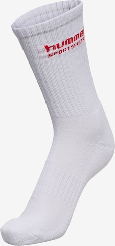 Chaussettes de sport Hummel en blanc