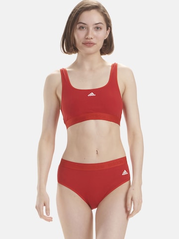 ADIDAS SPORTSWEAR Bustier Sport-BH in Rot: predná strana