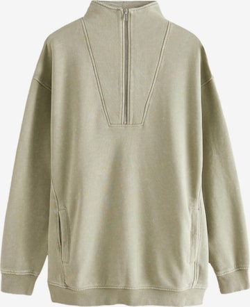 Next Sweatshirt i grön: framsida